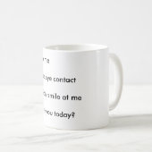 私にコーヒー・マグを話さないで下さい コーヒーマグカップ (正面右)