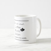 私にコーヒー、本を与えて下さい及びすべてをよくあります雨が降って下さい コーヒーマグカップ (正面右)