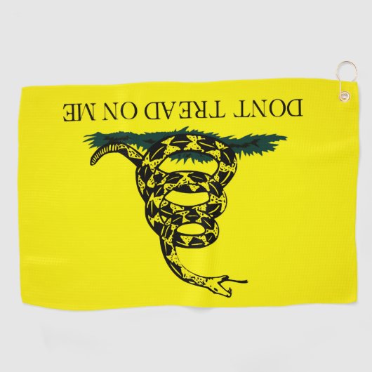 私にゴルフタオルを踏まないでくれ ゴルフタオル (横)