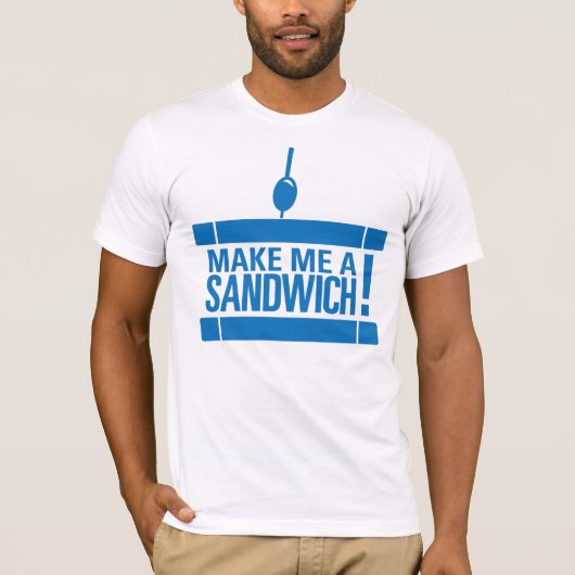 私にサンドイッチをして下さい Tシャツ (正面)