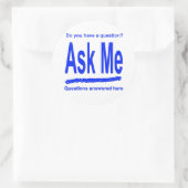 私にステッカーを頼んで下さい ラウンドシール (バッグ)