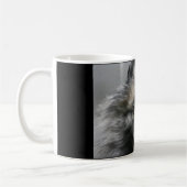 "私にスマイル"のKeeshondのコーヒー・マグします コーヒーマグカップ (左)