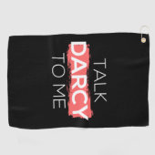 私にダーシーな言葉を掛ける ゴルフタオル (横)