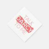 私にダーシーな言葉を掛ける スタンダードカクテルナプキン (角)