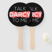 私にダーシーな言葉を掛ける ハンドファン (正面&裏面)