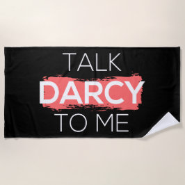 私にダーシーな言葉を掛ける ビーチタオル