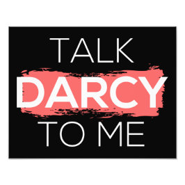 私にダーシーな言葉を掛ける フォトプリント           