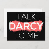 私にダーシーな言葉を掛ける ポストカード (正面/裏面)
