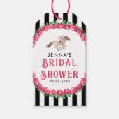 私にダービーのことを話して | 競馬 ダービー ブライダルシャワー ギフトタグ (正面)