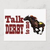 私にダービーを話すギフトとノベルティ ポストカード (正面)