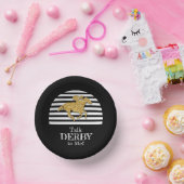 私にダービーを話す金ゴールド競走馬と騎手 ペーパーボウル (パーティー)