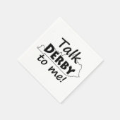 私にダービーを話す | ダービーホースレースパーティー スタンダードカクテルナプキン (角)