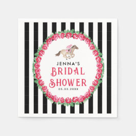 私にダービーを話す | ホースレースダービーブライダルシャワー スタンダードカクテルナプキン