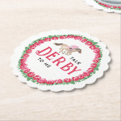 私にダービーを話す | ホースレースダービーブライダルシャワー ペーパーコースター (アングル)