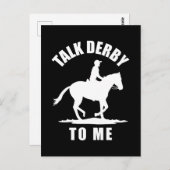 私にダービーを話す – 競馬 ポストカード (正面/裏面)