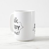 私にダービーを|ダービーの競馬ファン話して下さい コーヒーマグカップ (正面左)