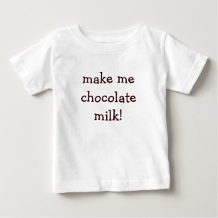 私にチョコレートミルクをして下さい! ベビーTシャツ