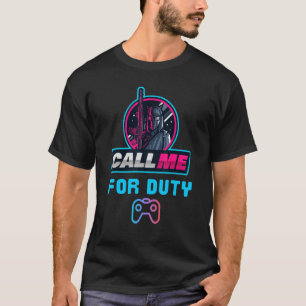 私にデューティ、コンソールゲームアーケード勝利のモーメントを呼び出す Tシャツ