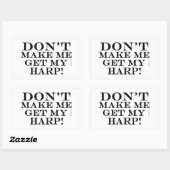 私にハープを手に入れさせないで 長方形シール (シート)