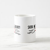 私にバニーを示して下さい! コーヒーマグカップ (中央)