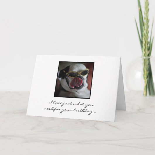 私にバースデー・カード接吻して下さい カード (正面)