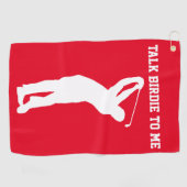 私にバーディーを話す ゴルフタオル (横)