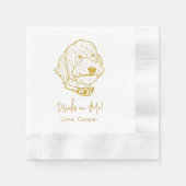 私にパーソナライズされた飲み物 縁ありカクテルナプキン (正面)