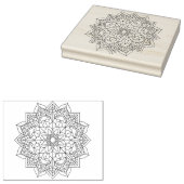 私にフラワーアートスタンプ ラバースタンプ (押印)