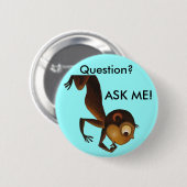 私にボタンを頼んで下さい 缶バッジ (正面&裏面)