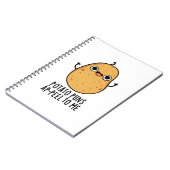 私にポテトのダジャレがアピールする 面白いポテトのダジャレ ノートブック (左側)