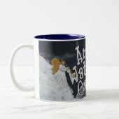 私にマグを見る天使 ツートーンマグカップ (左)