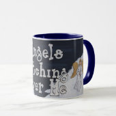 私にマグを見る天使 マグカップ (正面右)