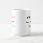 私にマグを頼んで下さい コーヒーマグカップ (中央)