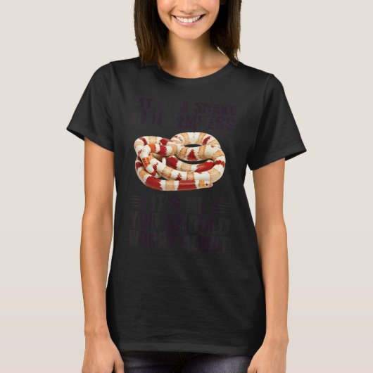 私にミルクの蛇を心配しろよ Tシャツ (正面)
