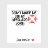 私にライフガードの声を使わせるな シール (シート)