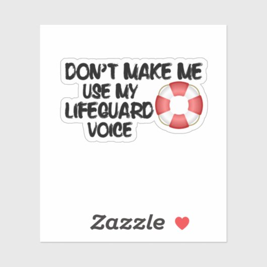 私にライフガードの声を使わせるな シール (シート)