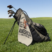 私にリス・リバティ・ジャスティスを踏み付けるな ゴルフタオル (グリーン)