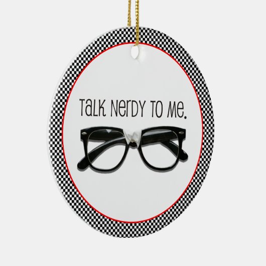 私に一方的に話し掛ける セラミックオーナメント (右)