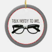 私に一方的に話し掛ける セラミックオーナメント (裏面)