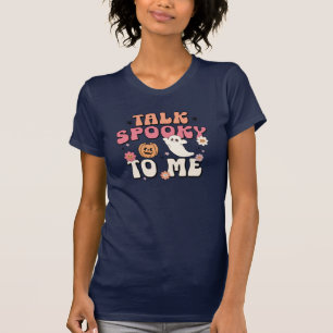 私に不気味話す,レトロタイポグラフィ,グルービーデザイン Tシャツ