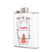 私に中国のなテイクアウトの箱のハートを取って下さい フラスク (左)