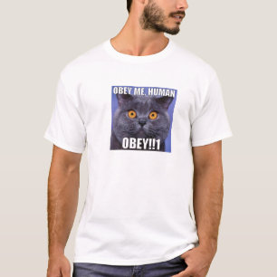 私に人間従って下さい-キャッツ・アイ検討して下さい Tシャツ