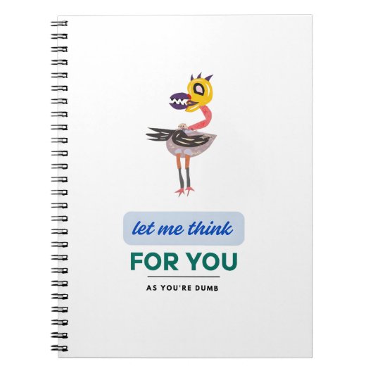 私に任せ考え ノートブック (正面)