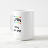 私に会いたかったらまばたきして コーヒーマグカップ (正面左)