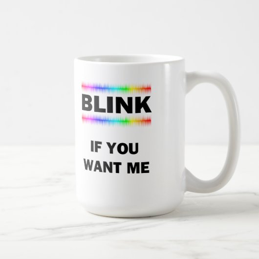 私に会いたかったらまばたきして コーヒーマグカップ (右)