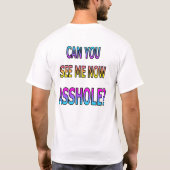 私に会うことができます Tシャツ (裏面)