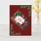 私に会う時期をミストルティーの下でカード カード (黄色い花)