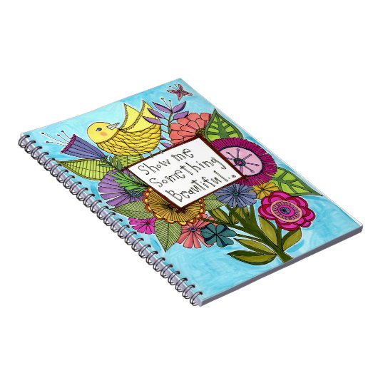 私に何かを美しいノート示して下さい ノートブック (右側)