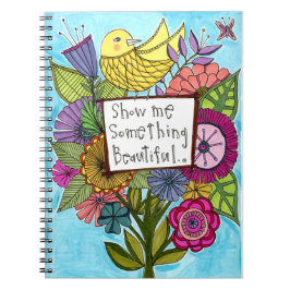 私に何かを美しいノート示して下さい ノートブック