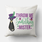 私に何かミスターマーディグラス装飾用クッション クッション (正面)